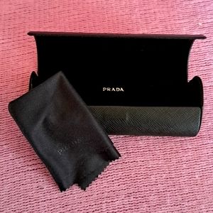 Prada Glasses case & Prada cleaning cloth.